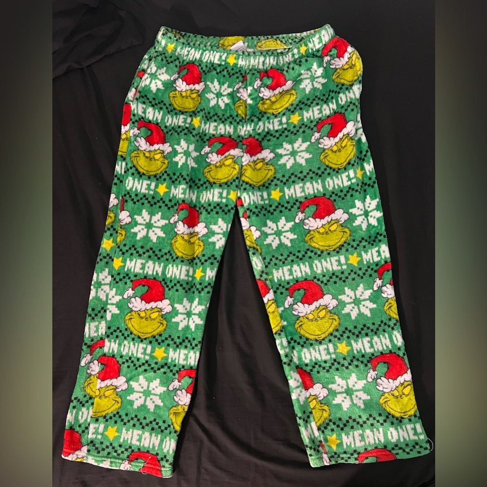 The Grinch Men Fuzzy pj pants